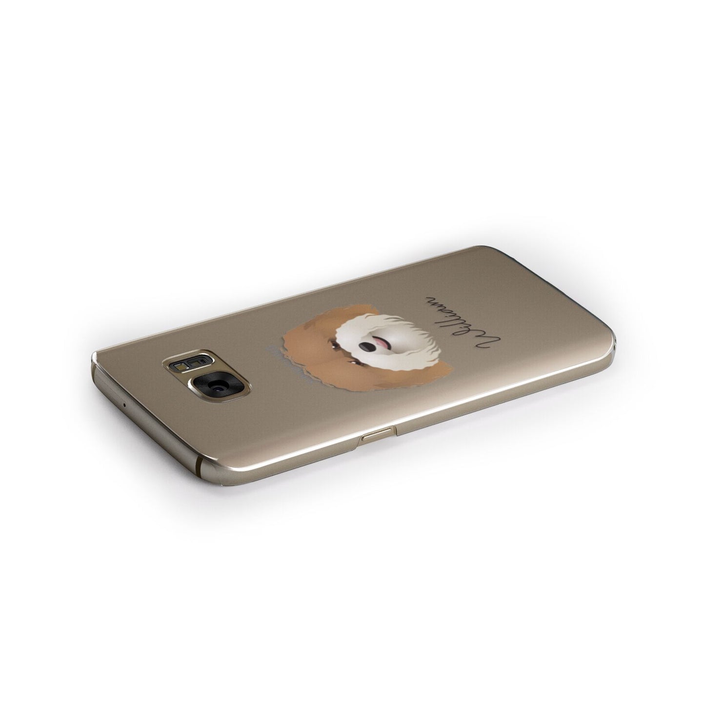 Coton De Tulear Personalised Samsung Galaxy Case Side Close Up