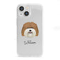 Coton De Tulear Personalised iPhone 13 Mini Clear Bumper Case