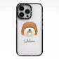 Coton De Tulear Personalised iPhone 13 Pro Black Impact Case on Silver phone