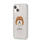 Coton De Tulear Personalised iPhone 14 Glitter Tough Case Starlight Angled Image