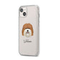 Coton De Tulear Personalised iPhone 14 Plus Clear Tough Case Starlight Angled Image