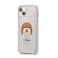 Coton De Tulear Personalised iPhone 14 Plus Glitter Tough Case Starlight Angled Image