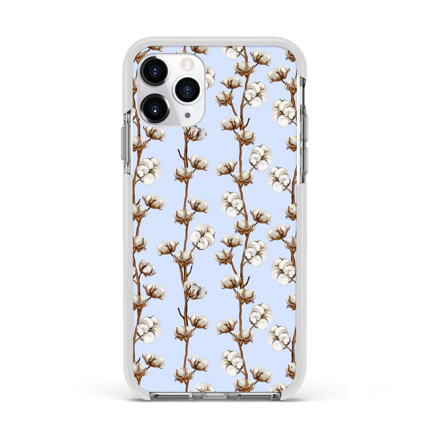 Cotton Branch Apple iPhone 11 Pro in Silver with White Impact Case