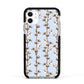Cotton Branch Apple iPhone 11 in White with Black Impact Case