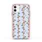 Cotton Branch Apple iPhone 11 in White with Pink Impact Case