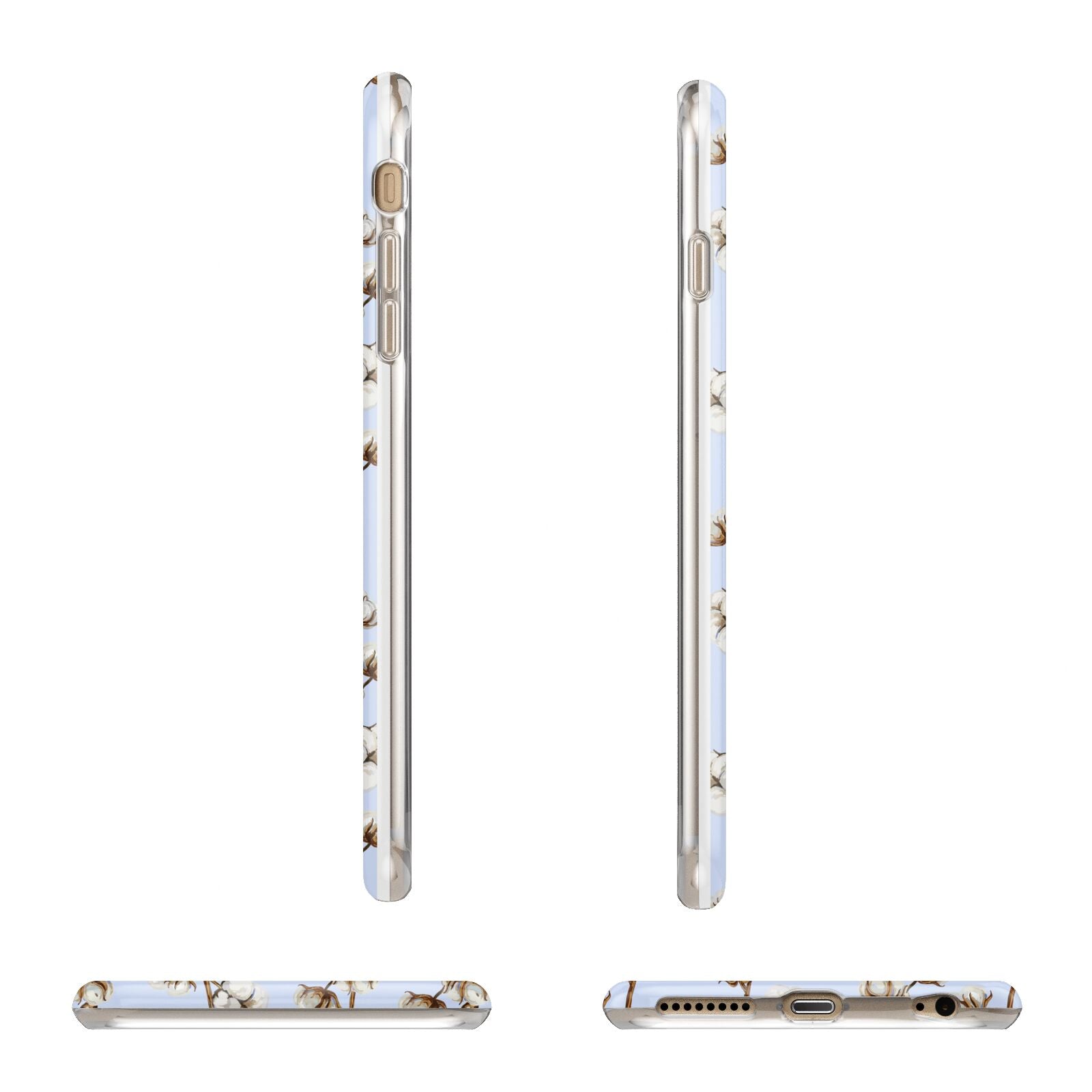 Cotton Branch Apple iPhone 6 Plus 3D Wrap Tough Case Alternative Image Angles