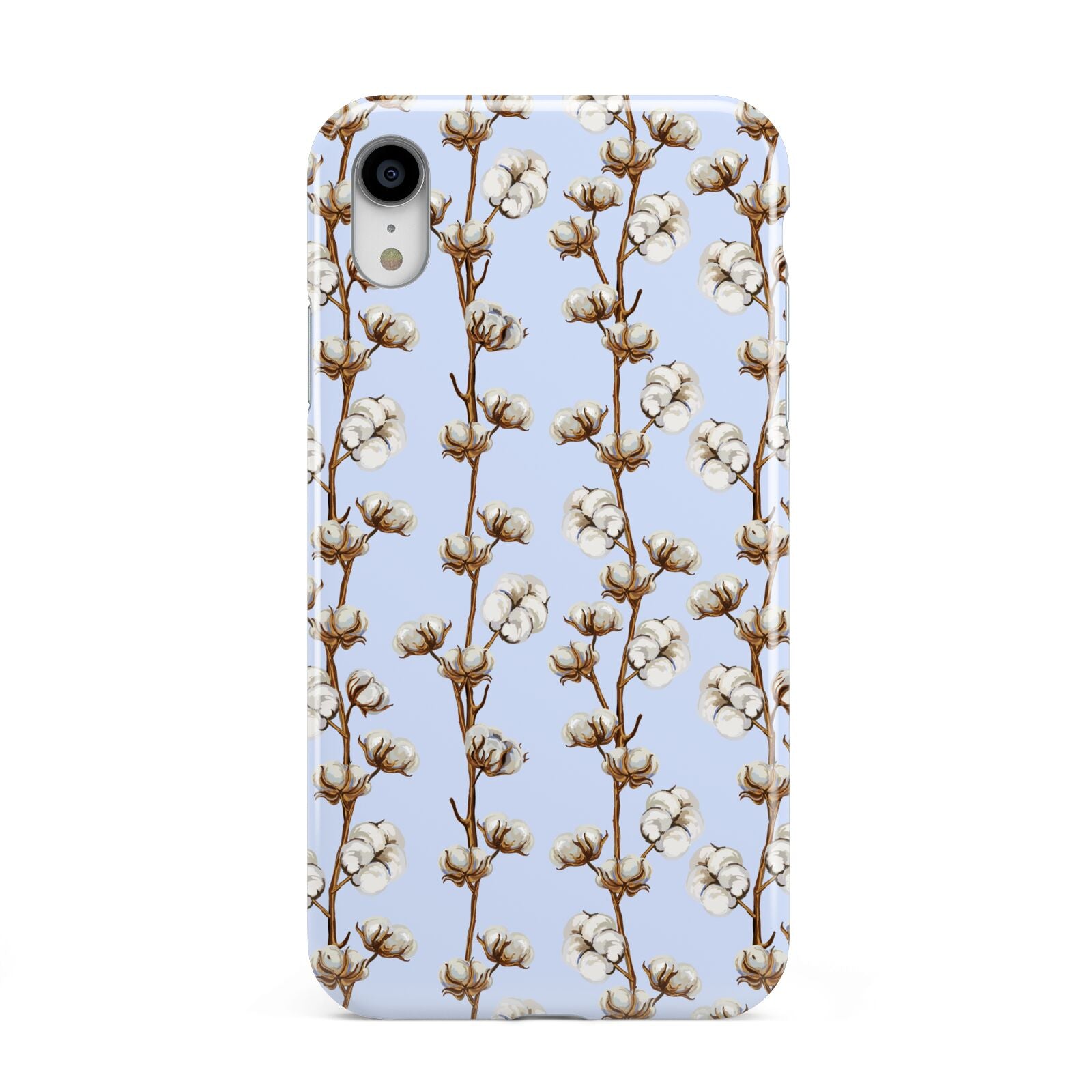 Cotton Branch Apple iPhone XR White 3D Tough Case