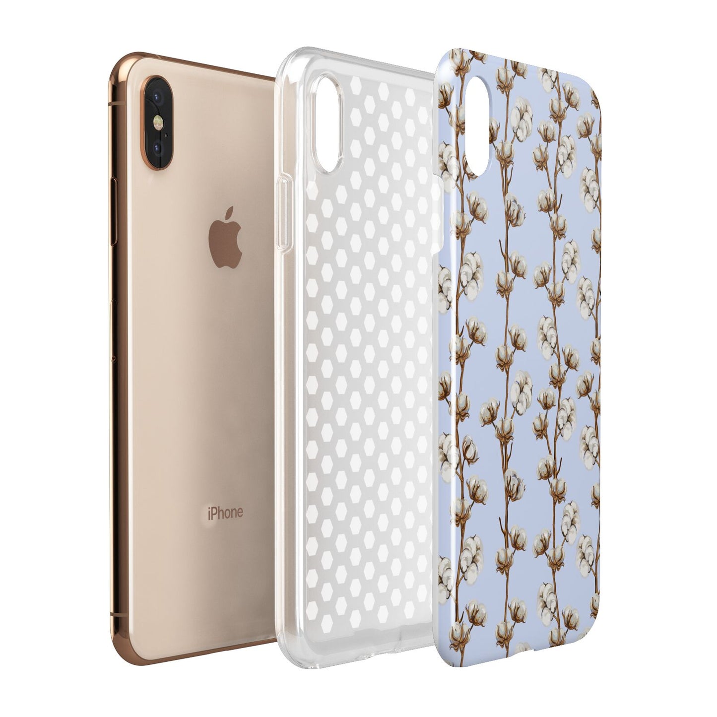 Cotton Branch Apple iPhone Xs Max 3D Tough Case Expanded View