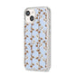 Cotton Branch iPhone 14 Clear Tough Case Starlight Angled Image