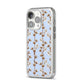 Cotton Branch iPhone 14 Pro Clear Tough Case Silver Angled Image