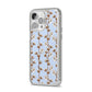 Cotton Branch iPhone 14 Pro Max Clear Tough Case Silver Angled Image