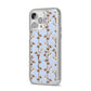 Cotton Branch iPhone 14 Pro Max Glitter Tough Case Silver Angled Image