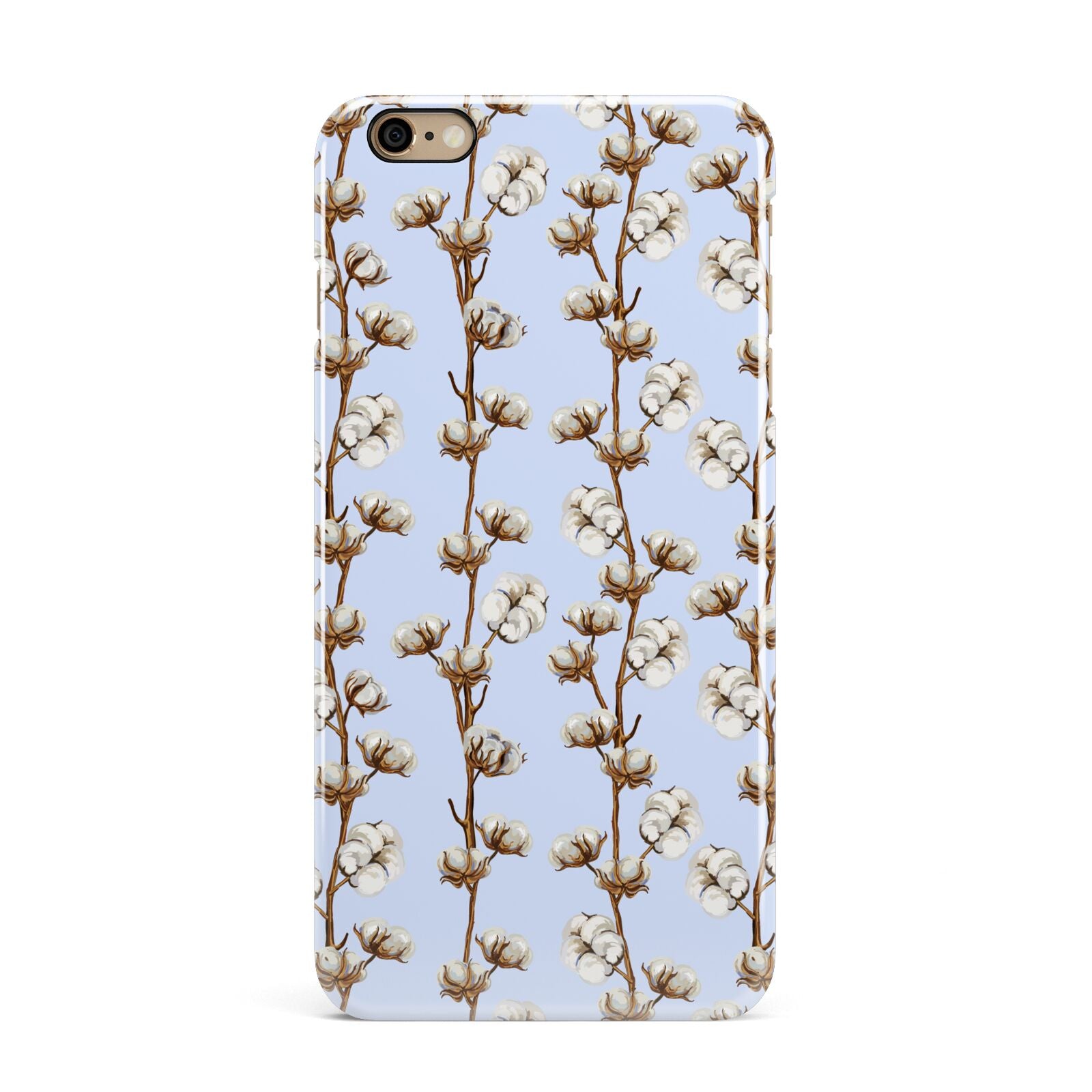 Cotton Branch iPhone 6 Plus 3D Snap Case on Gold Phone