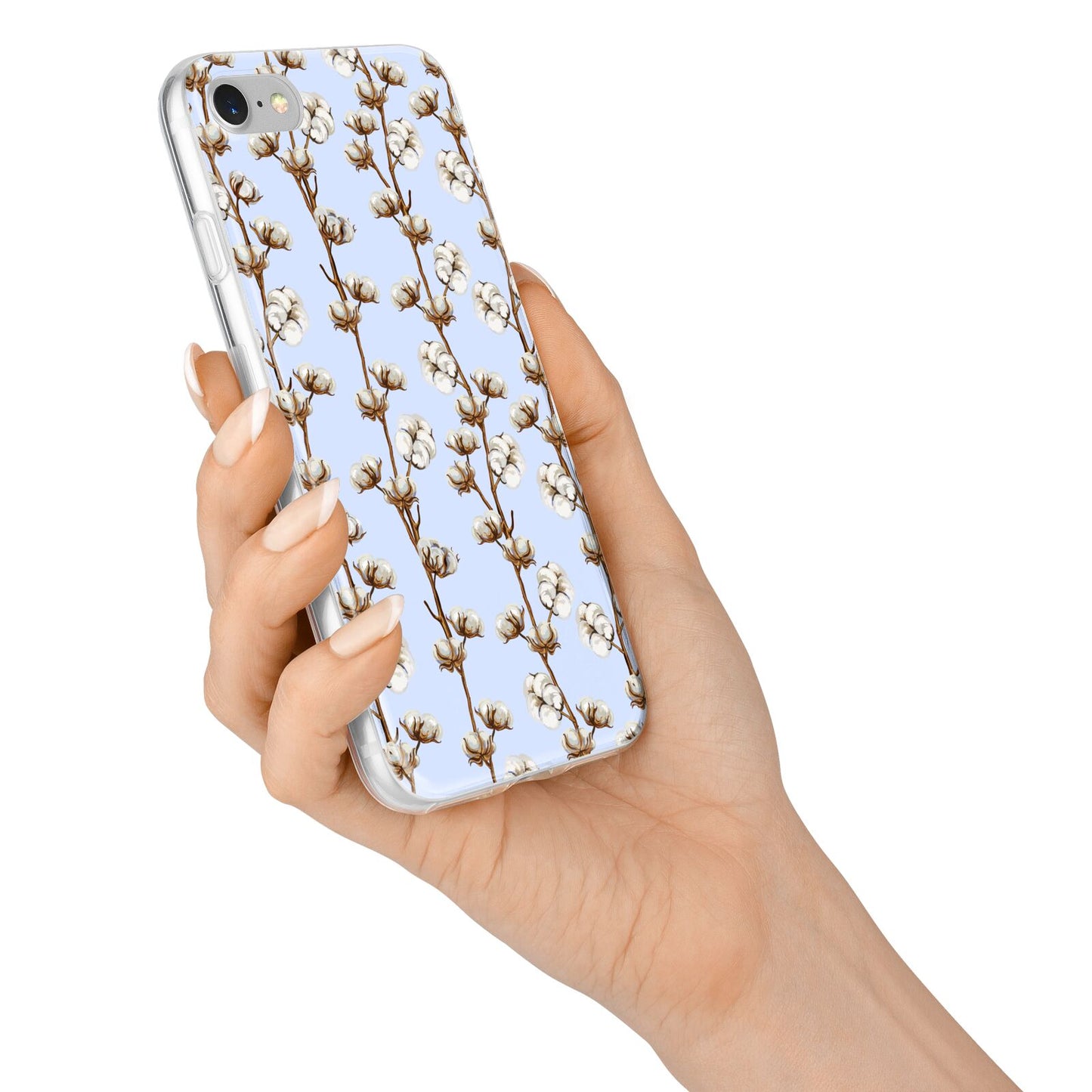Cotton Branch iPhone 7 Bumper Case on Silver iPhone Alternative Image