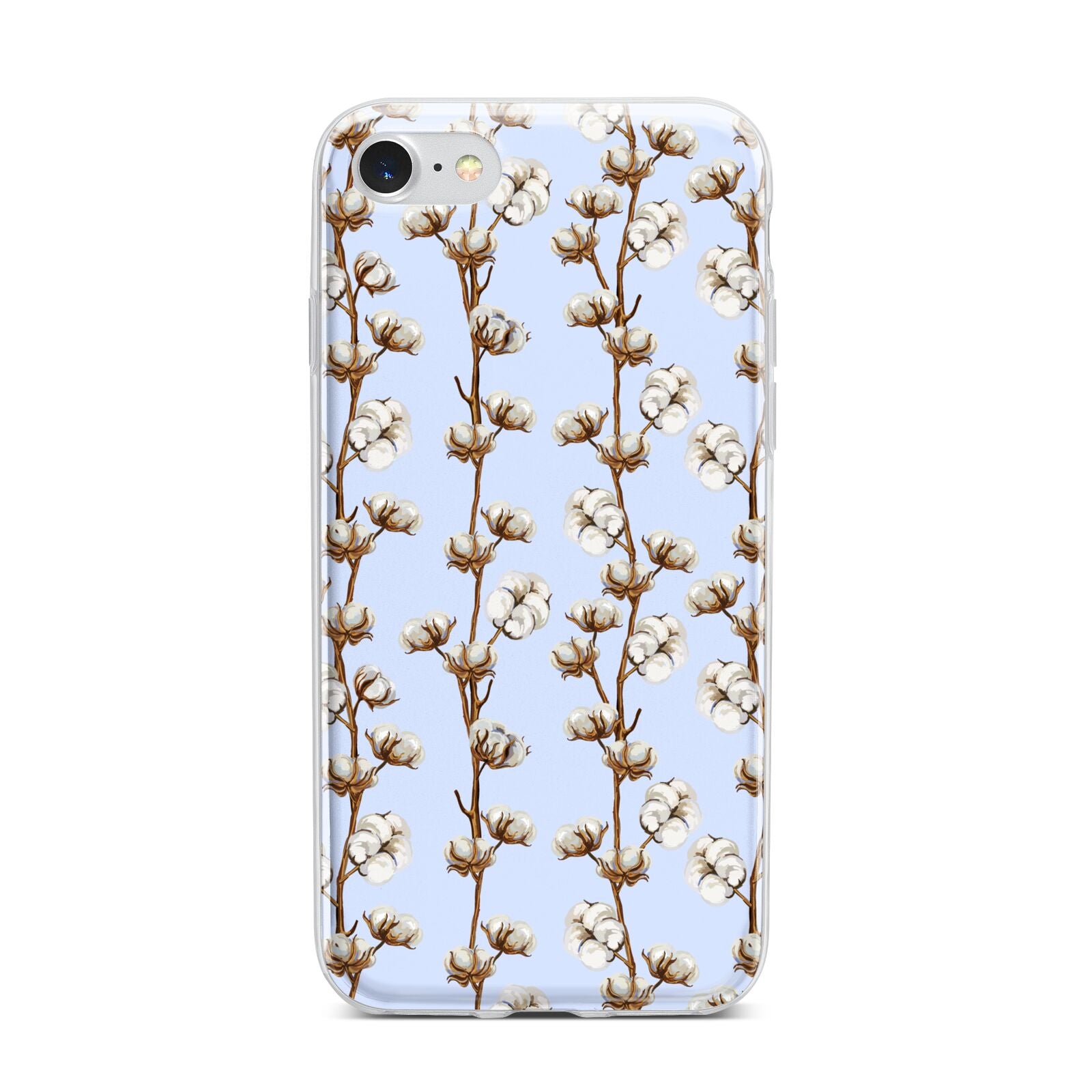 Cotton Branch iPhone 7 Bumper Case on Silver iPhone