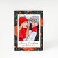 Couple s Photo Upload Winter Foliage Christmas A5 Greetings Card