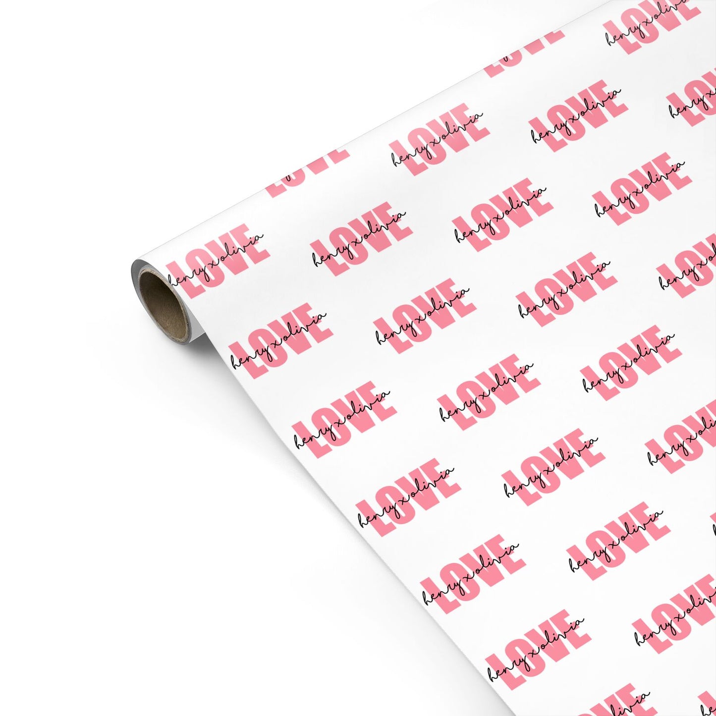 Couples Personalised Love Personalised Gift Wrap