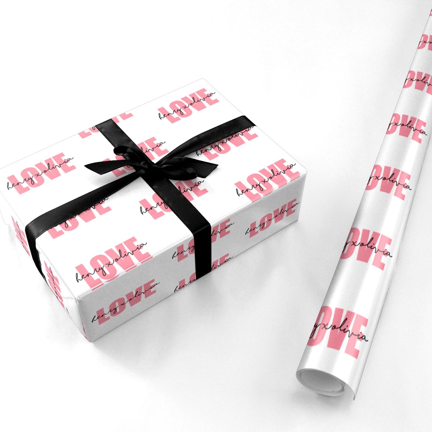Couples Personalised Love Personalised Wrapping Paper