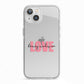 Couples Personalised Love iPhone 13 TPU Impact Case with White Edges