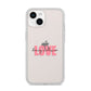 Couples Personalised Love iPhone 14 Clear Tough Case Starlight