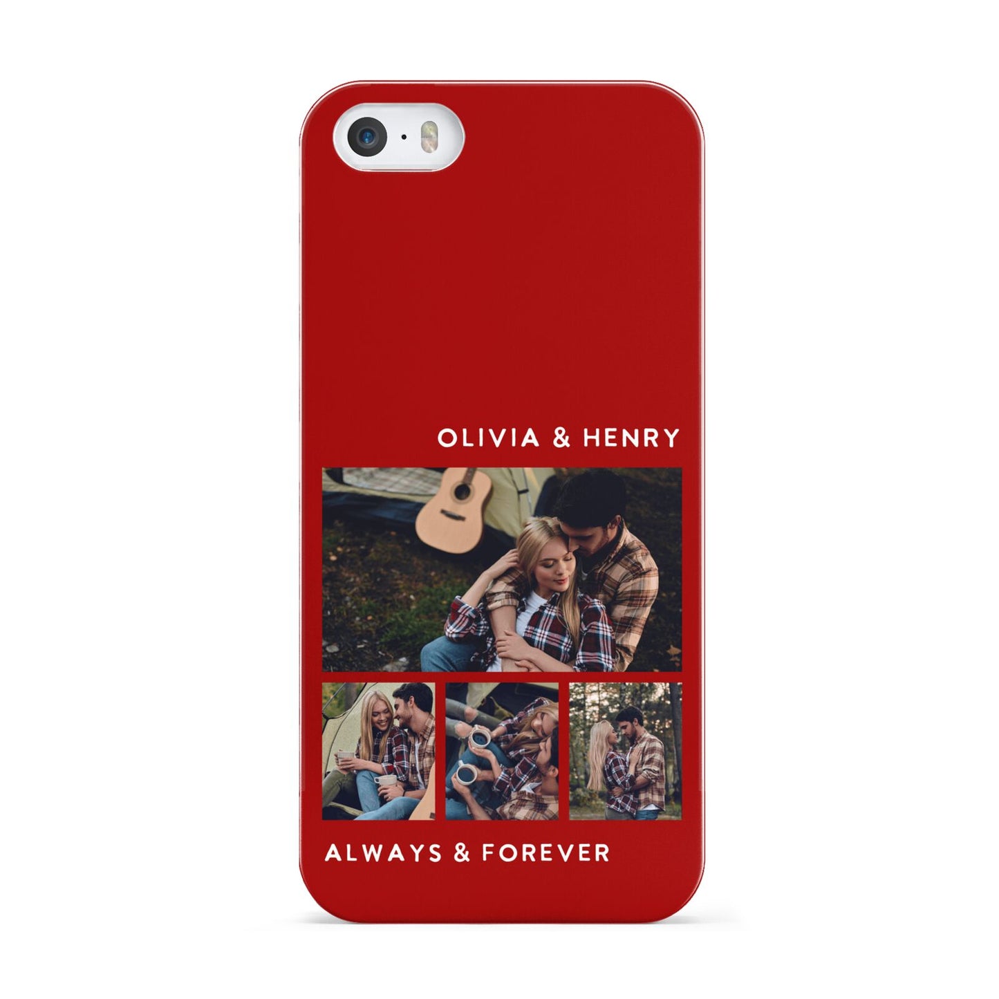 Couples Photo Collage Personalised Apple iPhone 5 Case