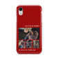 Couples Photo Collage Personalised Apple iPhone XR White 3D Tough Case