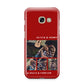 Couples Photo Collage Personalised Samsung Galaxy A3 2017 Case on gold phone