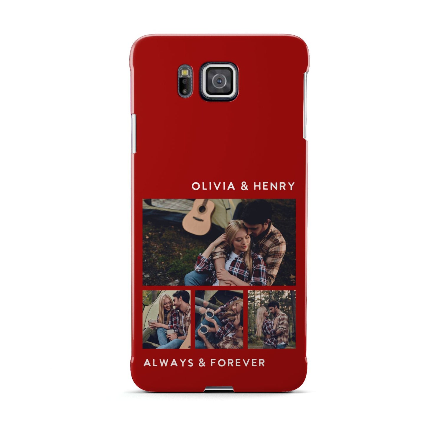 Couples Photo Collage Personalised Samsung Galaxy Alpha Case