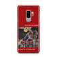 Couples Photo Collage Personalised Samsung Galaxy S9 Plus Case on Silver phone