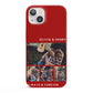 Couples Photo Collage Personalised iPhone 13 Full Wrap 3D Snap Case
