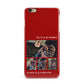 Couples Photo Collage Personalised iPhone 6 Plus 3D Snap Case on Gold Phone
