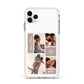 Couples Valentine Photo Collage Personalised Apple iPhone 11 Pro Max in Silver with White Impact Case
