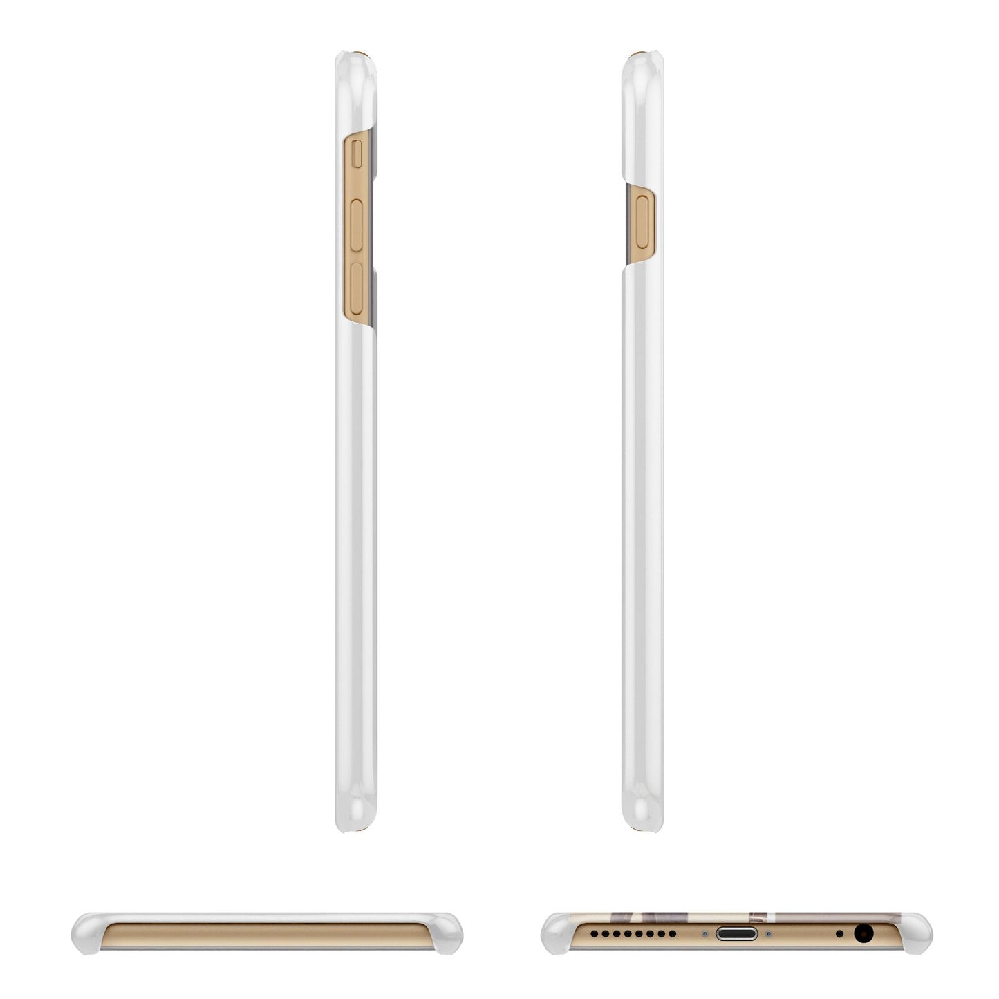 Couples Valentine Photo Collage Personalised Apple iPhone 6 Plus 3D Wrap Snap Case Angled Images