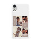 Couples Valentine Photo Collage Personalised Apple iPhone XR White 3D Snap Case