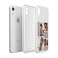 Couples Valentine Photo Collage Personalised Apple iPhone XR White 3D Tough Case Expanded view
