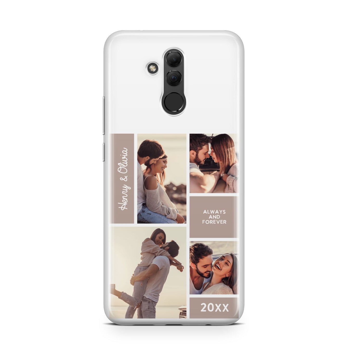 Couples Valentine Photo Collage Personalised Huawei Mate 20 Lite