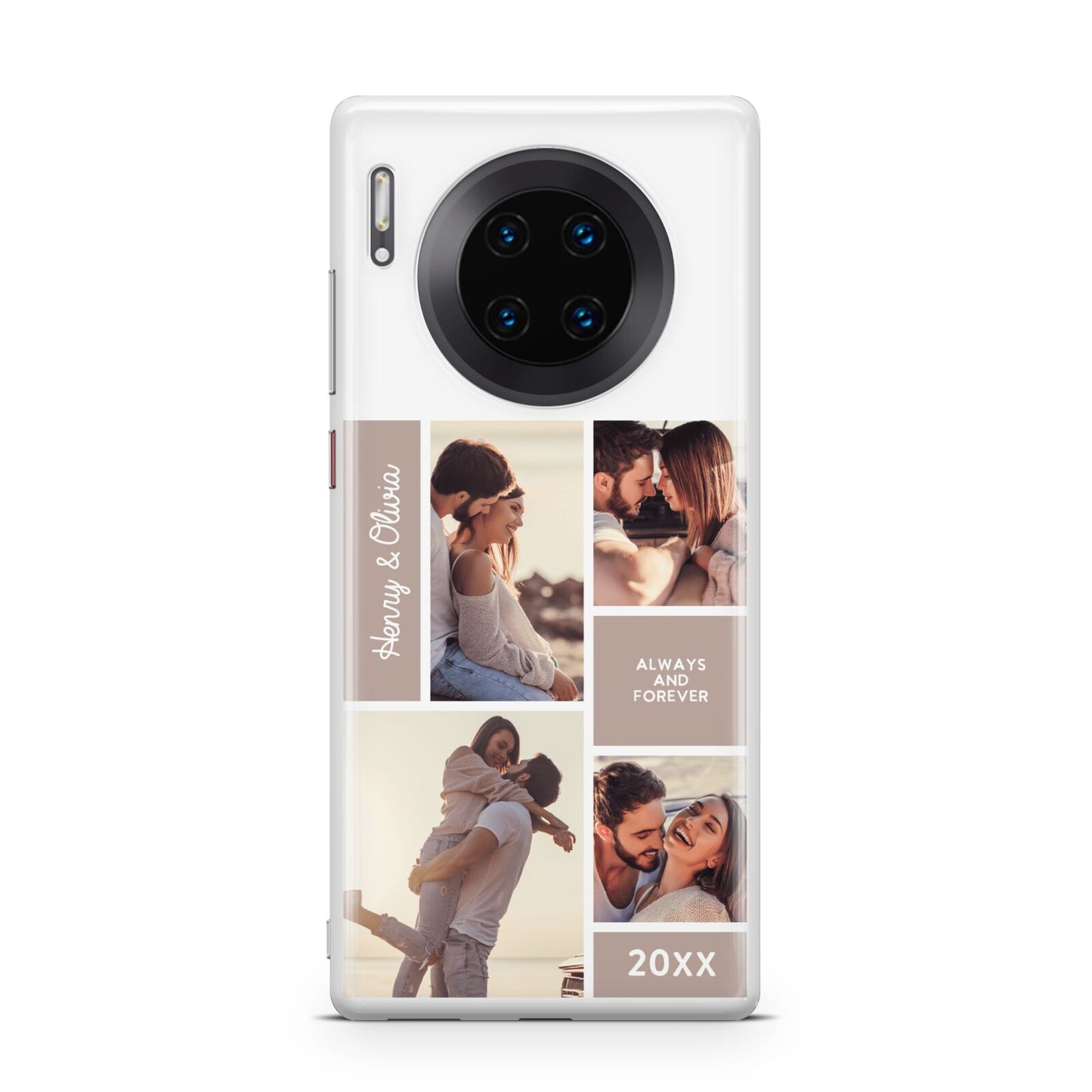 Couples Valentine Photo Collage Personalised Huawei Mate 30 Pro Phone Case