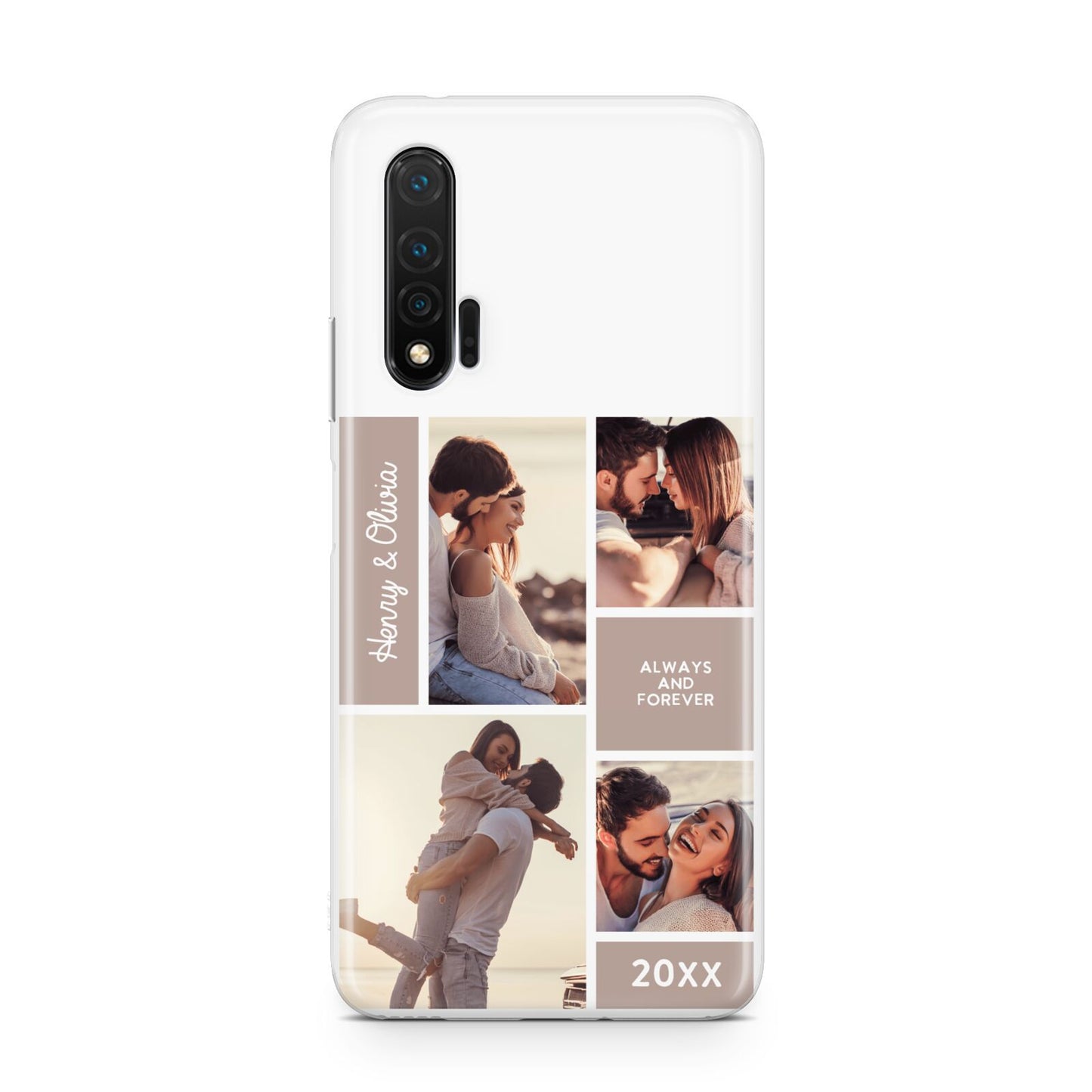 Couples Valentine Photo Collage Personalised Huawei Nova 6 Phone Case