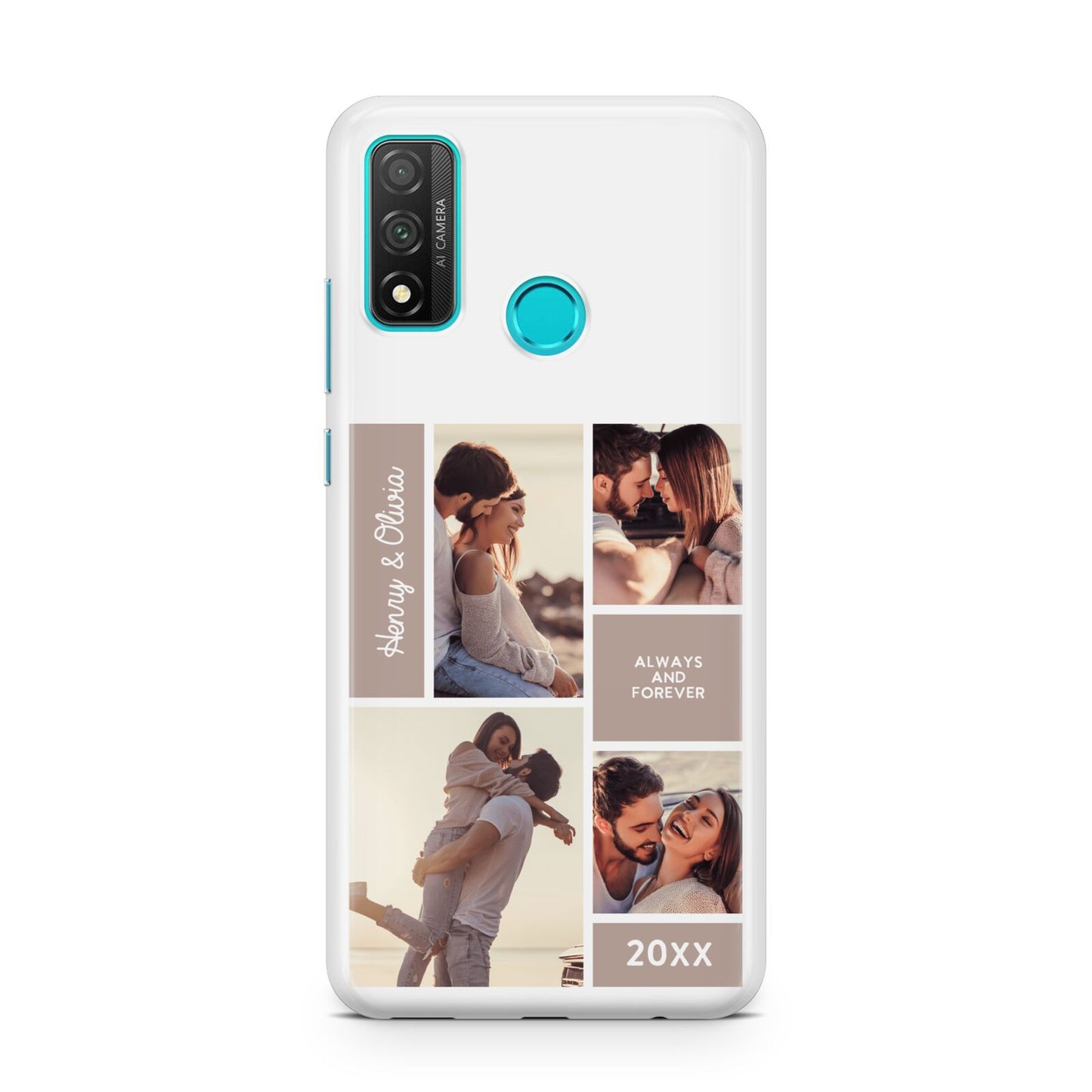 Couples Valentine Photo Collage Personalised Huawei P Smart 2020