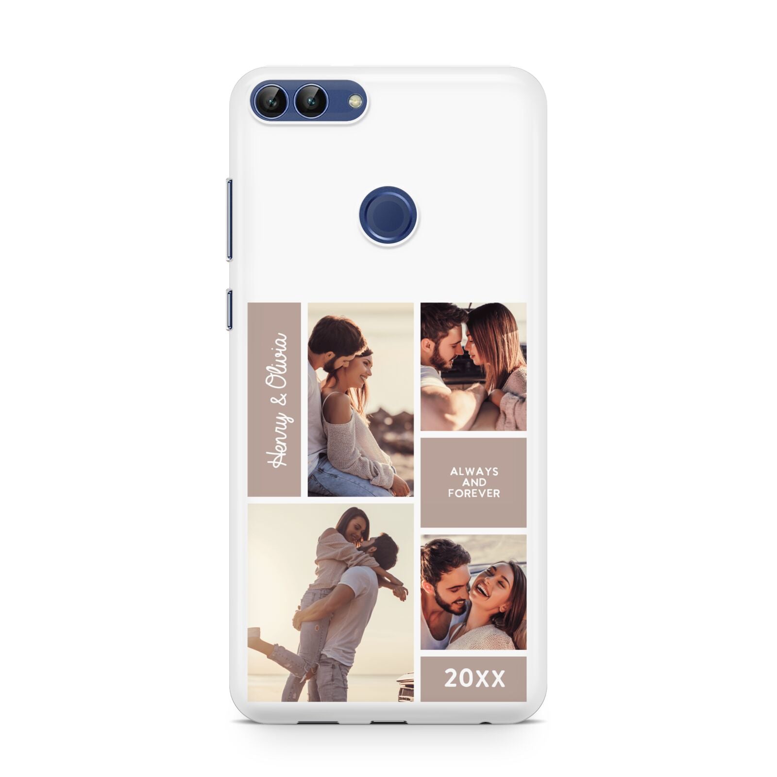 Couples Valentine Photo Collage Personalised Huawei P Smart Case
