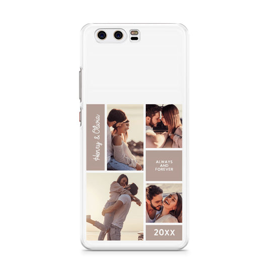 Couples Valentine Photo Collage Personalised Huawei P10 Phone Case