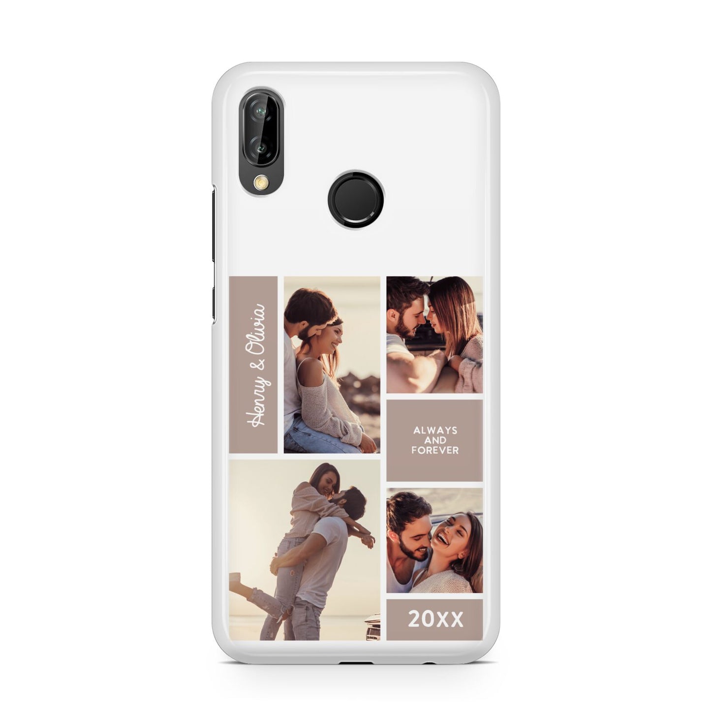 Couples Valentine Photo Collage Personalised Huawei P20 Lite Phone Case