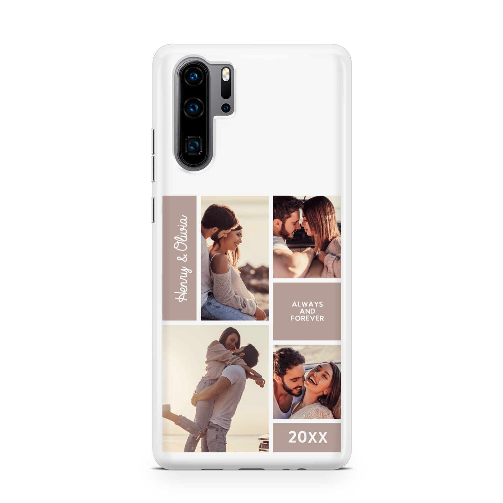 Couples Valentine Photo Collage Personalised Huawei P30 Pro Phone Case