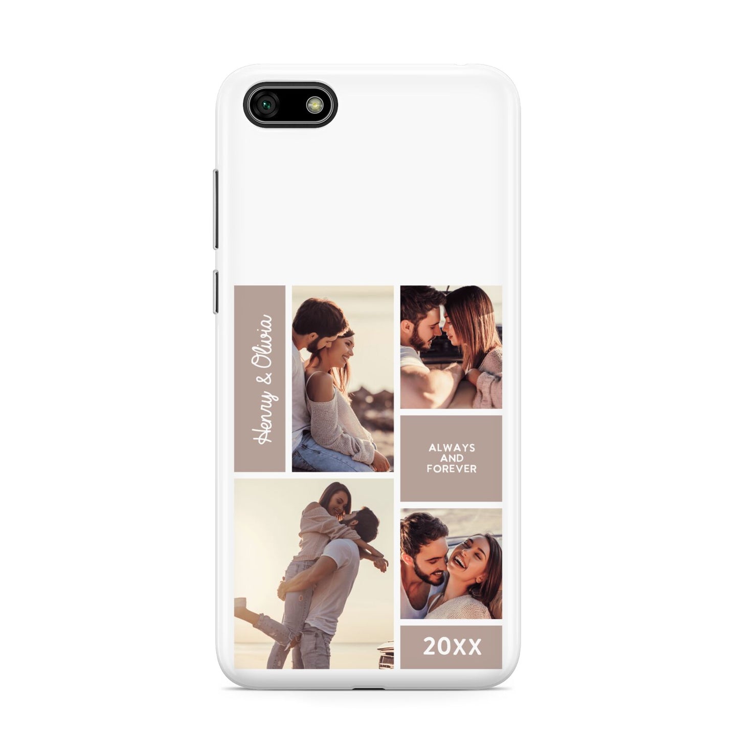 Couples Valentine Photo Collage Personalised Huawei Y5 Prime 2018 Phone Case