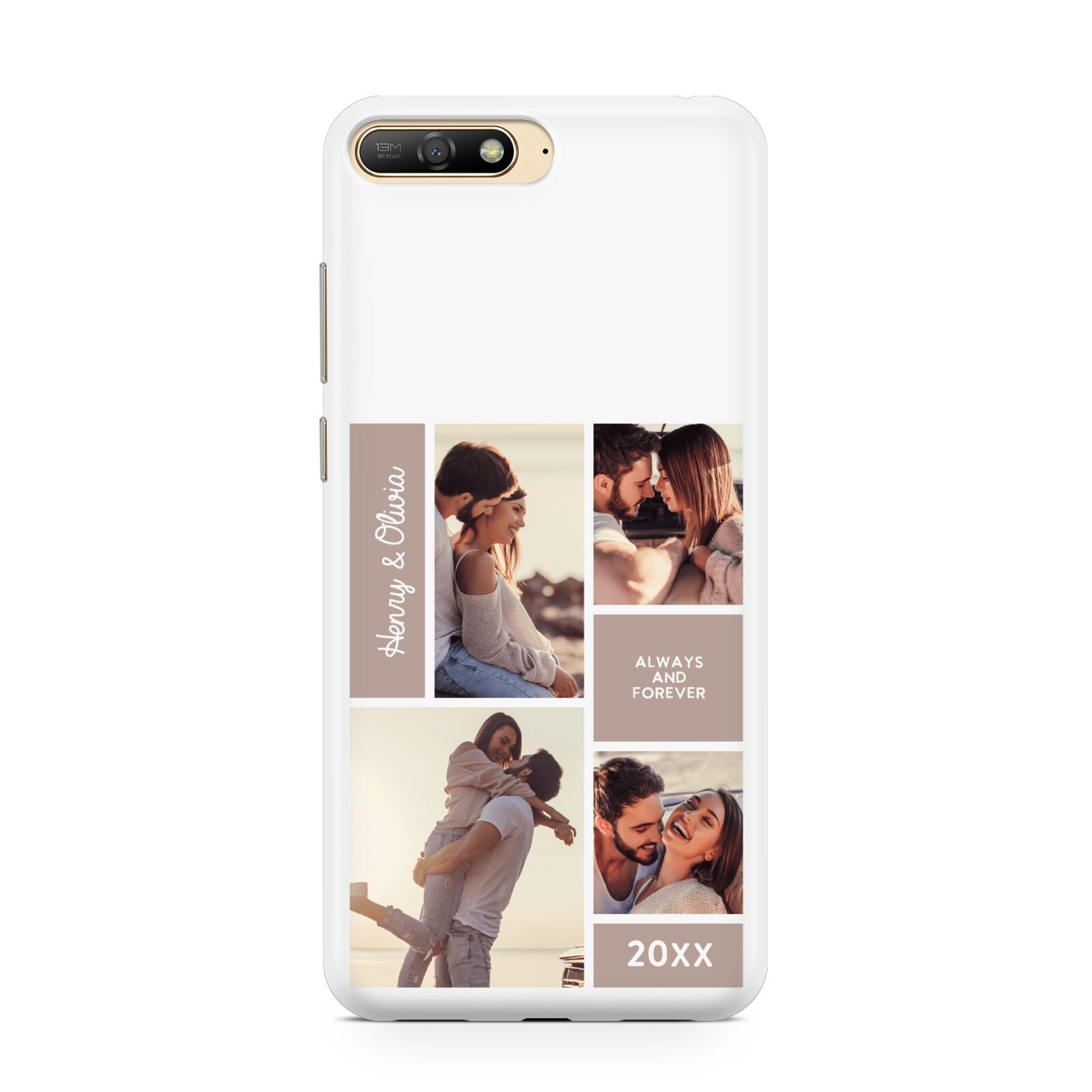 Couples Valentine Photo Collage Personalised Huawei Y6 2018