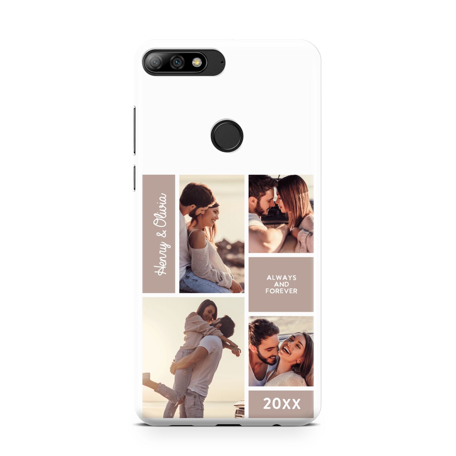 Couples Valentine Photo Collage Personalised Huawei Y7 2018