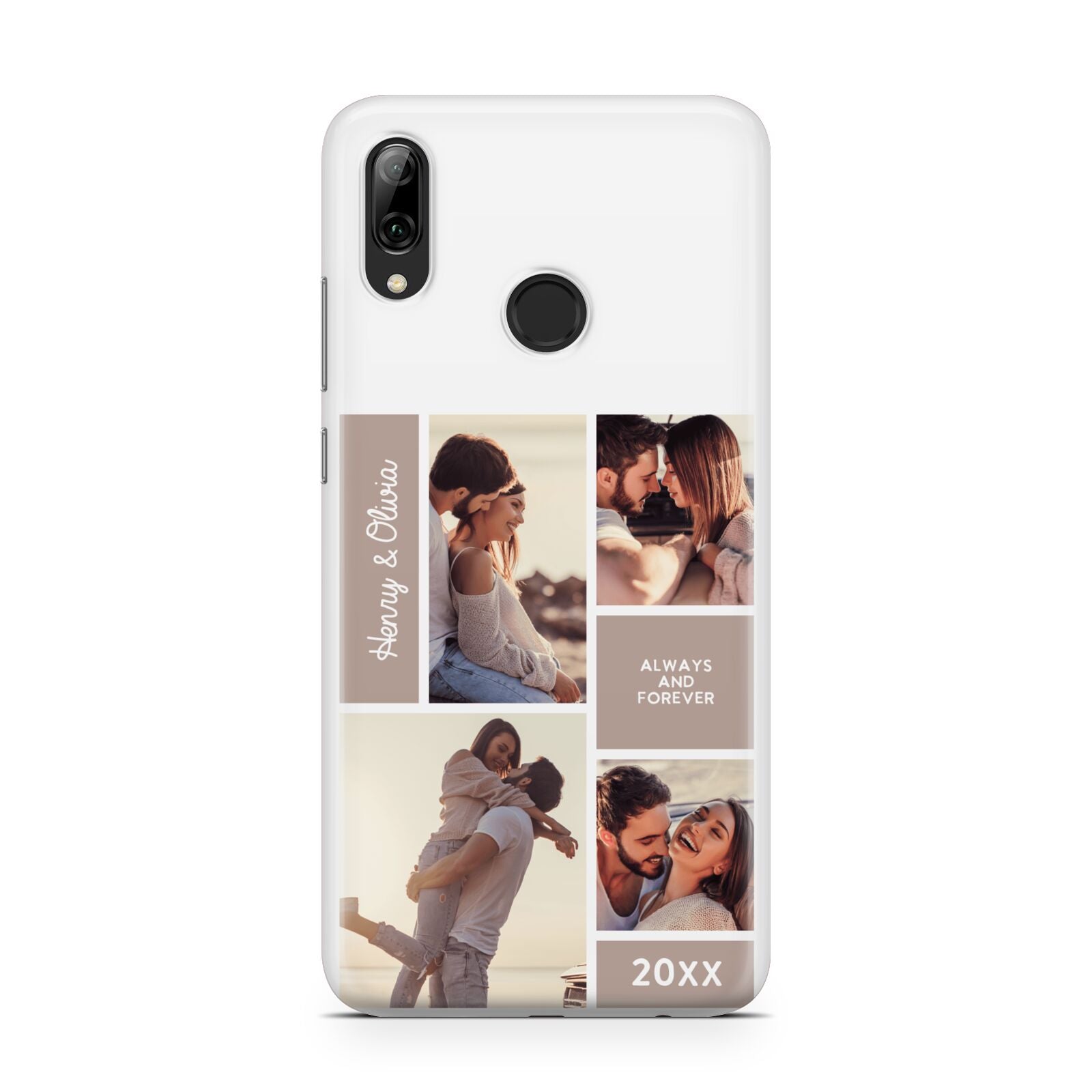 Couples Valentine Photo Collage Personalised Huawei Y7 2019