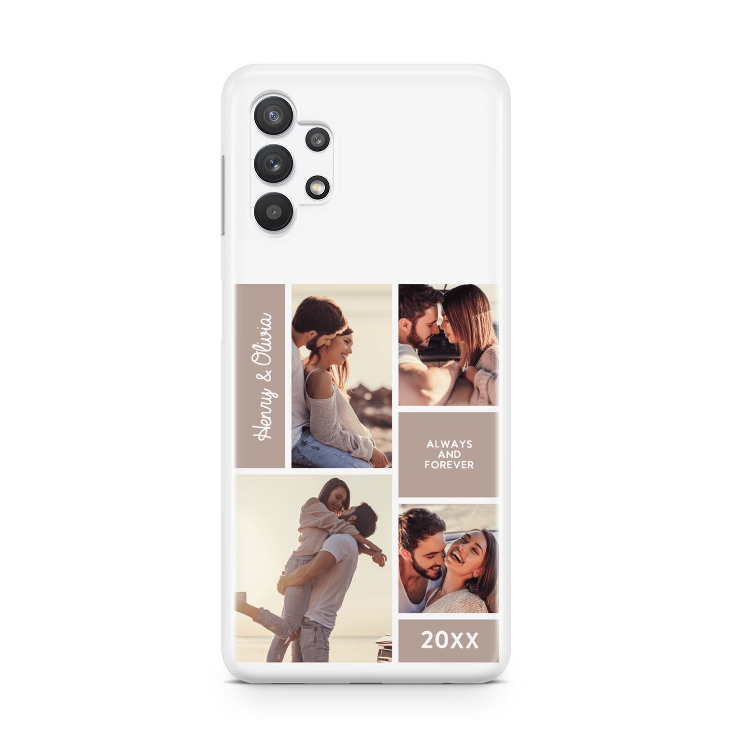 Couples Valentine Photo Collage Personalised Samsung A32 5G Case