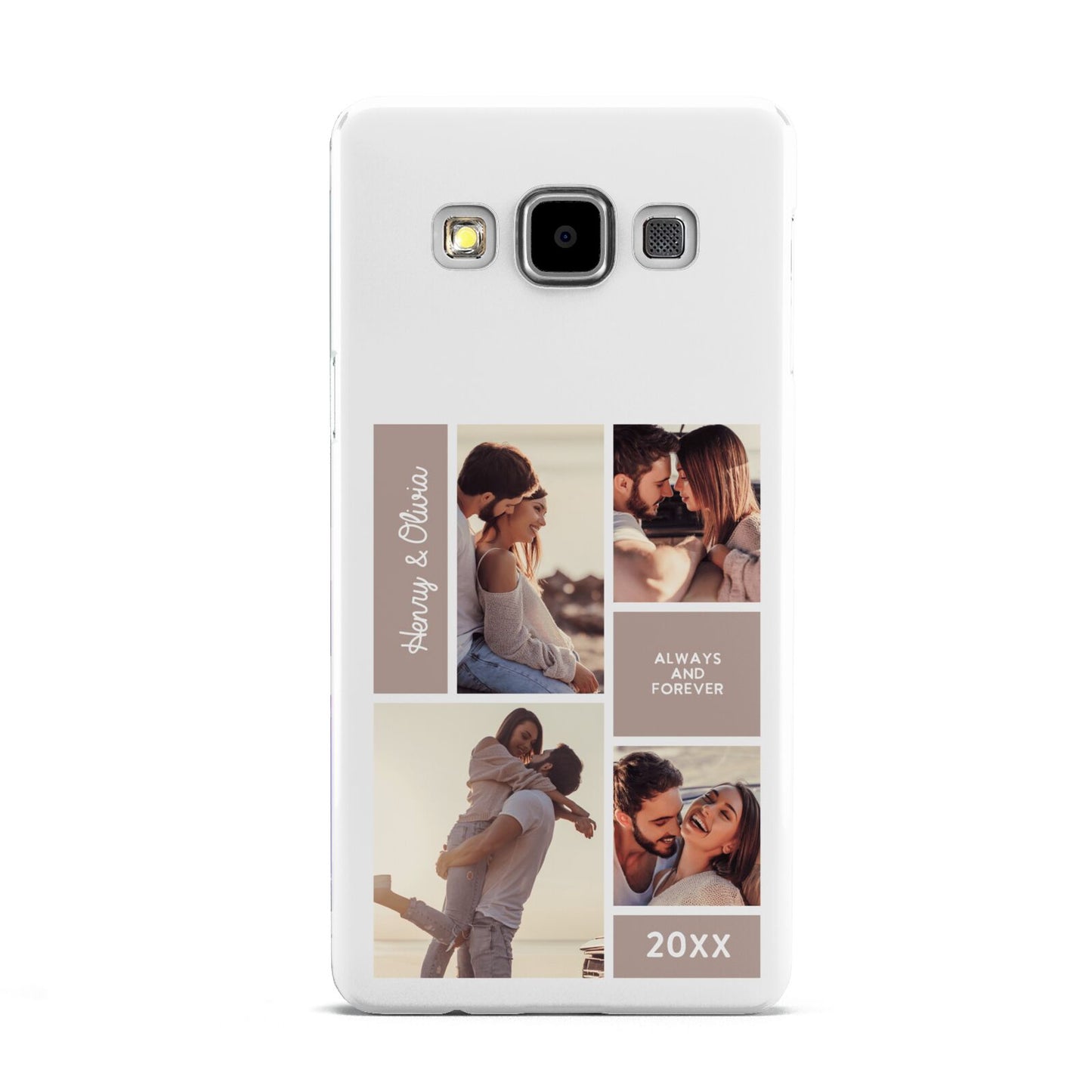 Couples Valentine Photo Collage Personalised Samsung Galaxy A5 Case