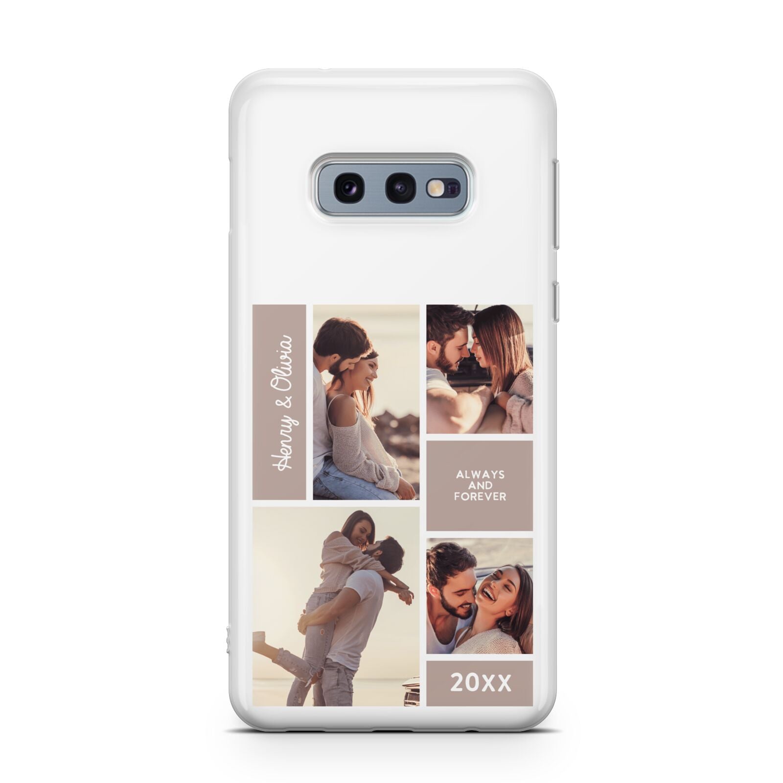 Couples Valentine Photo Collage Personalised Samsung Galaxy S10E Case